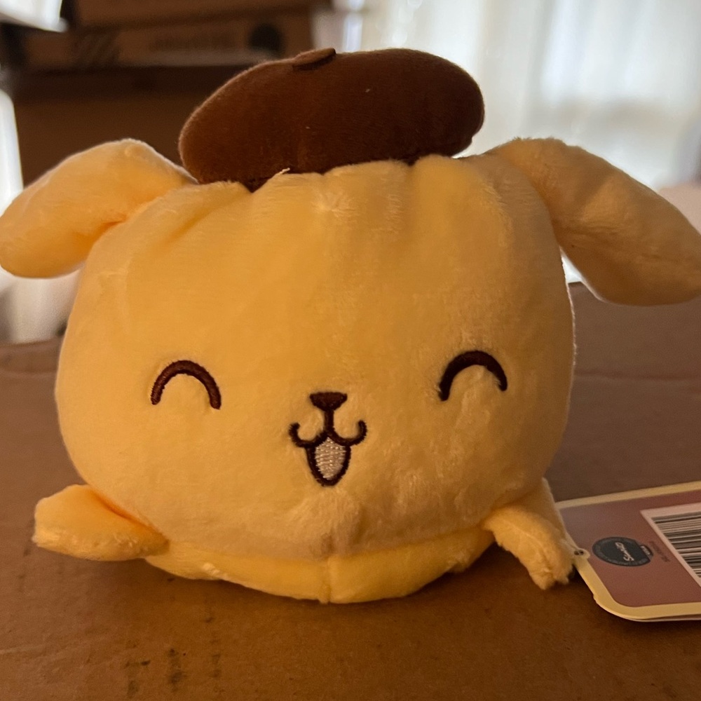 TeeTurtle Sanrio Pompompurin Reversible Plush New